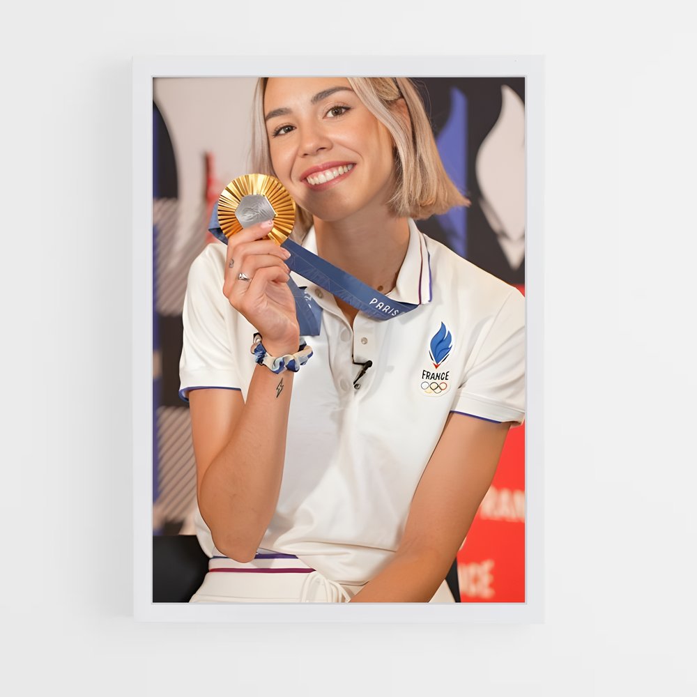 Poster Médaillée d'Or – affiche Athlétisme (vue 3)